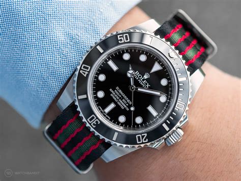 rolex with nato strap|best strap for rolex submariner.